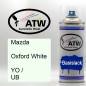Preview: Mazda, Oxford White, YO / UB: 400ml Sprühdose, von ATW Autoteile West.